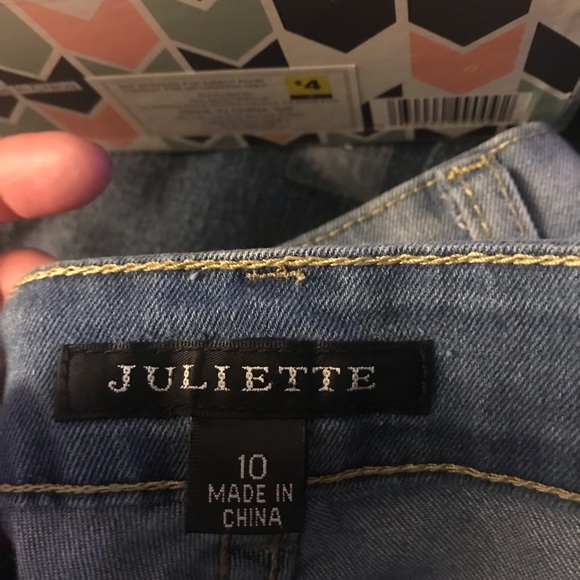 Juliette Floral jeans size 10 old navy shirt L 2 p - Picture 8 of 8